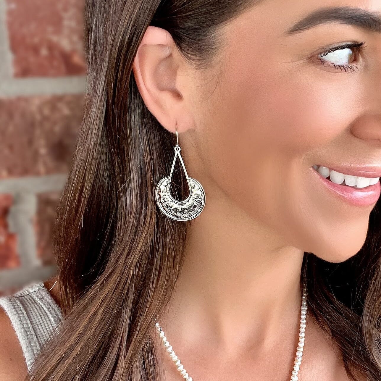 Girl Friday Earrings paired with Simplicity Necklace