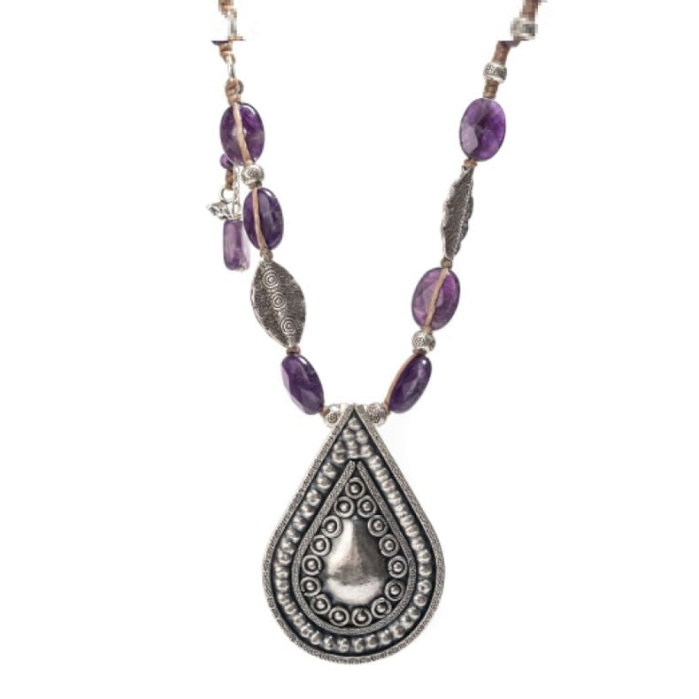 Amethyst Hill Tribe Necklace