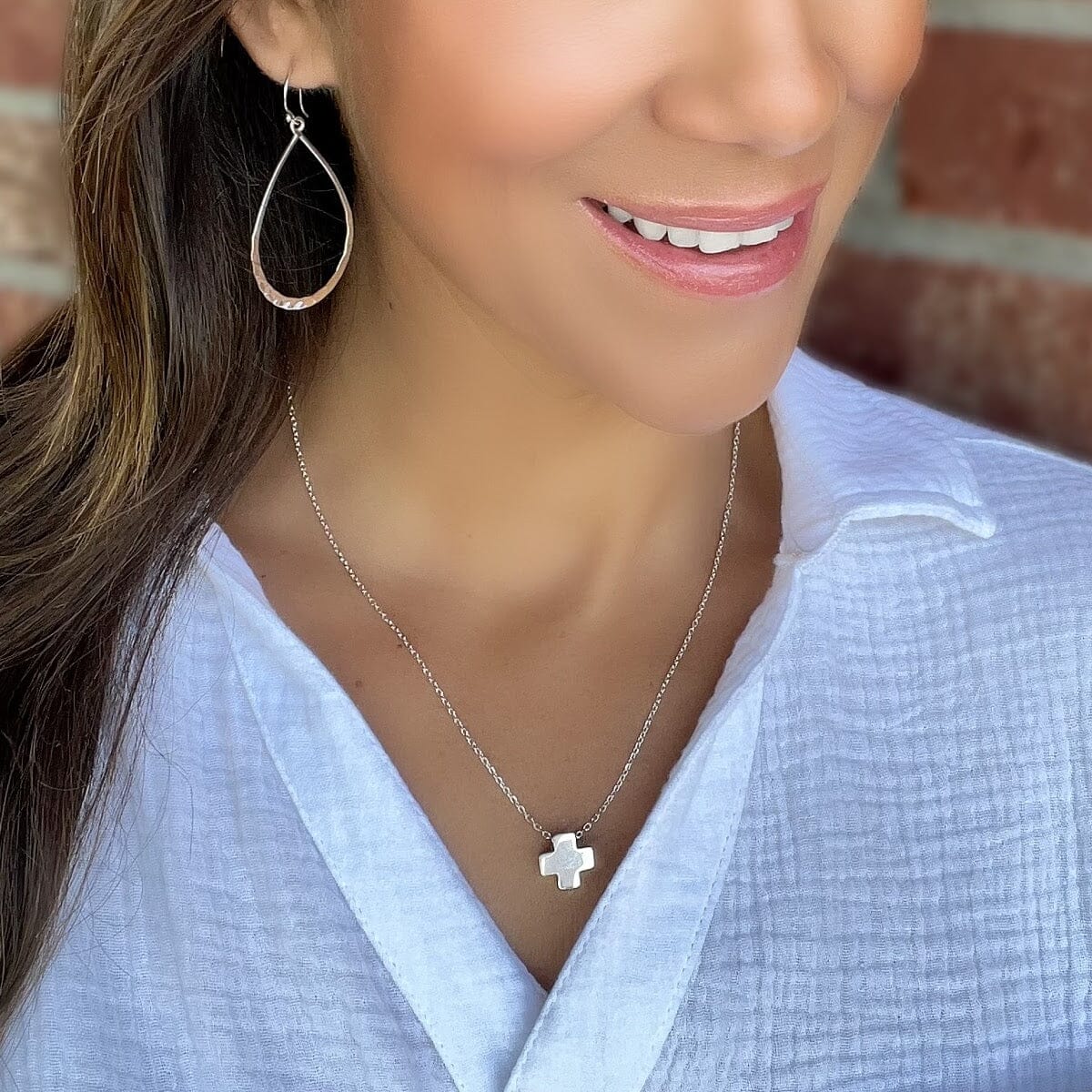 Southwest Crossing Necklace paired with Prima Donna Earrings