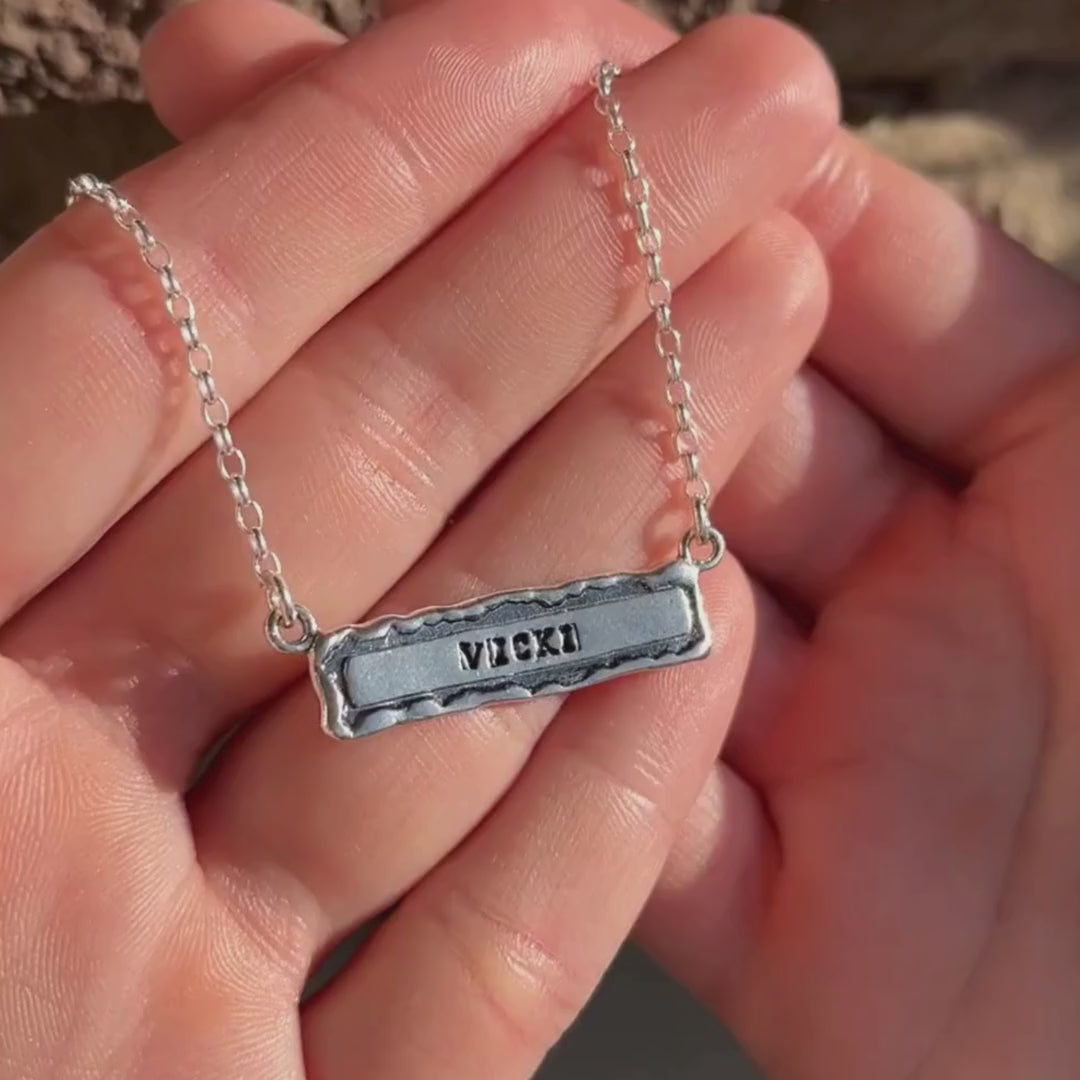 Personalized Bar Necklace