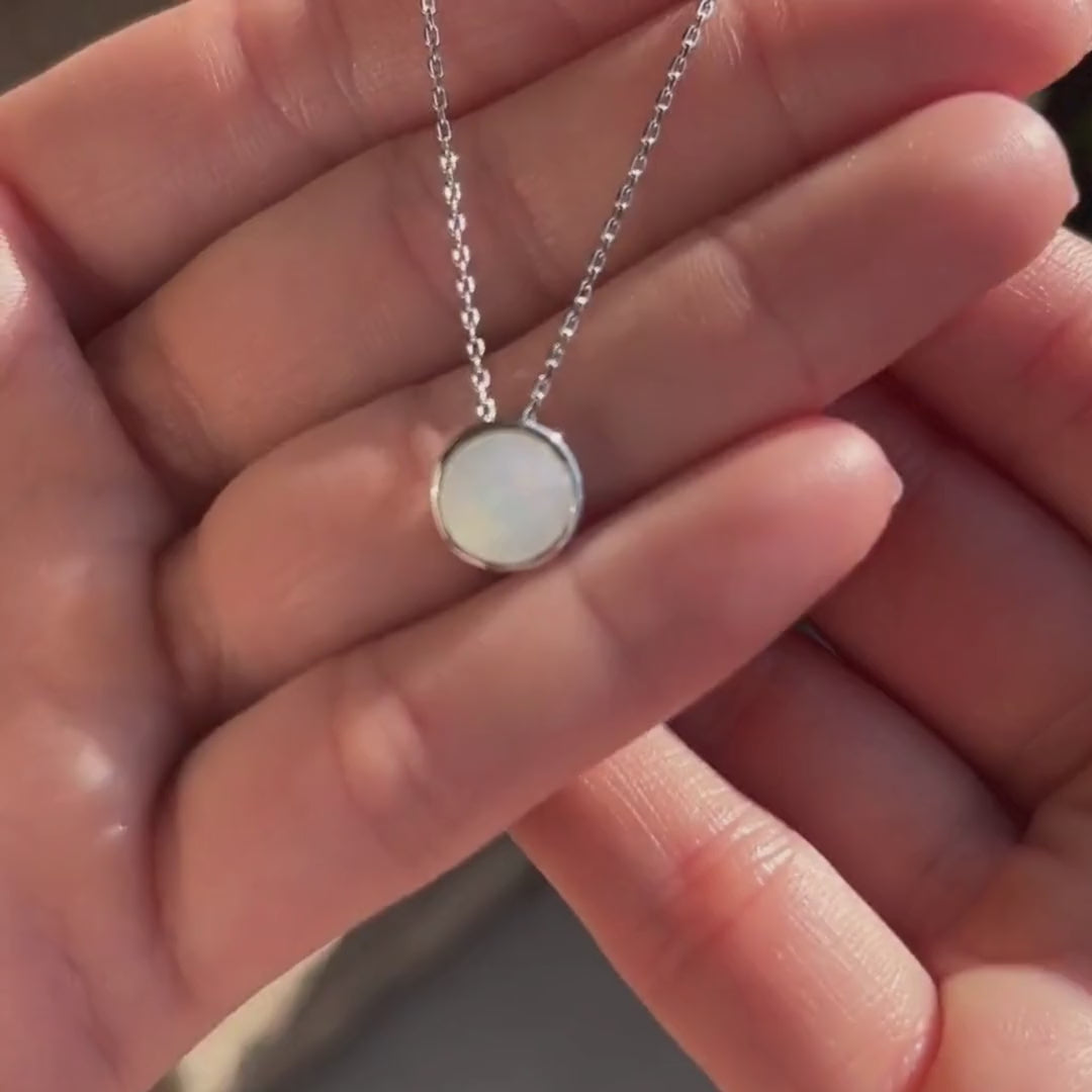 White Opal Necklace