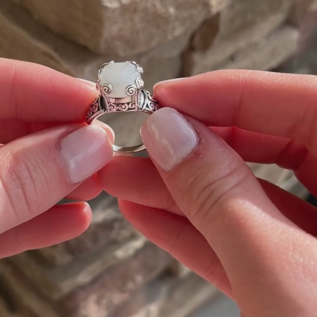 Moonstone Glow Ring