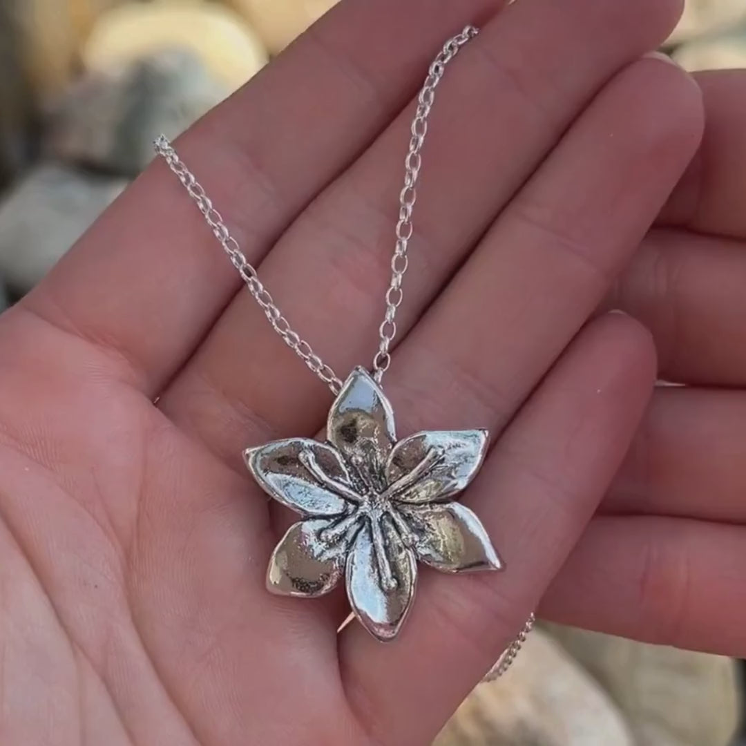 Lily Necklace - May Flower of the Month