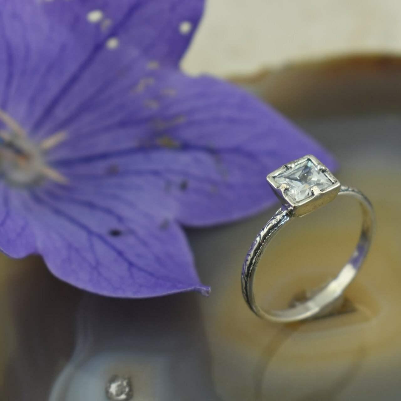 Princess Cut Ring - Inspiranza Designs