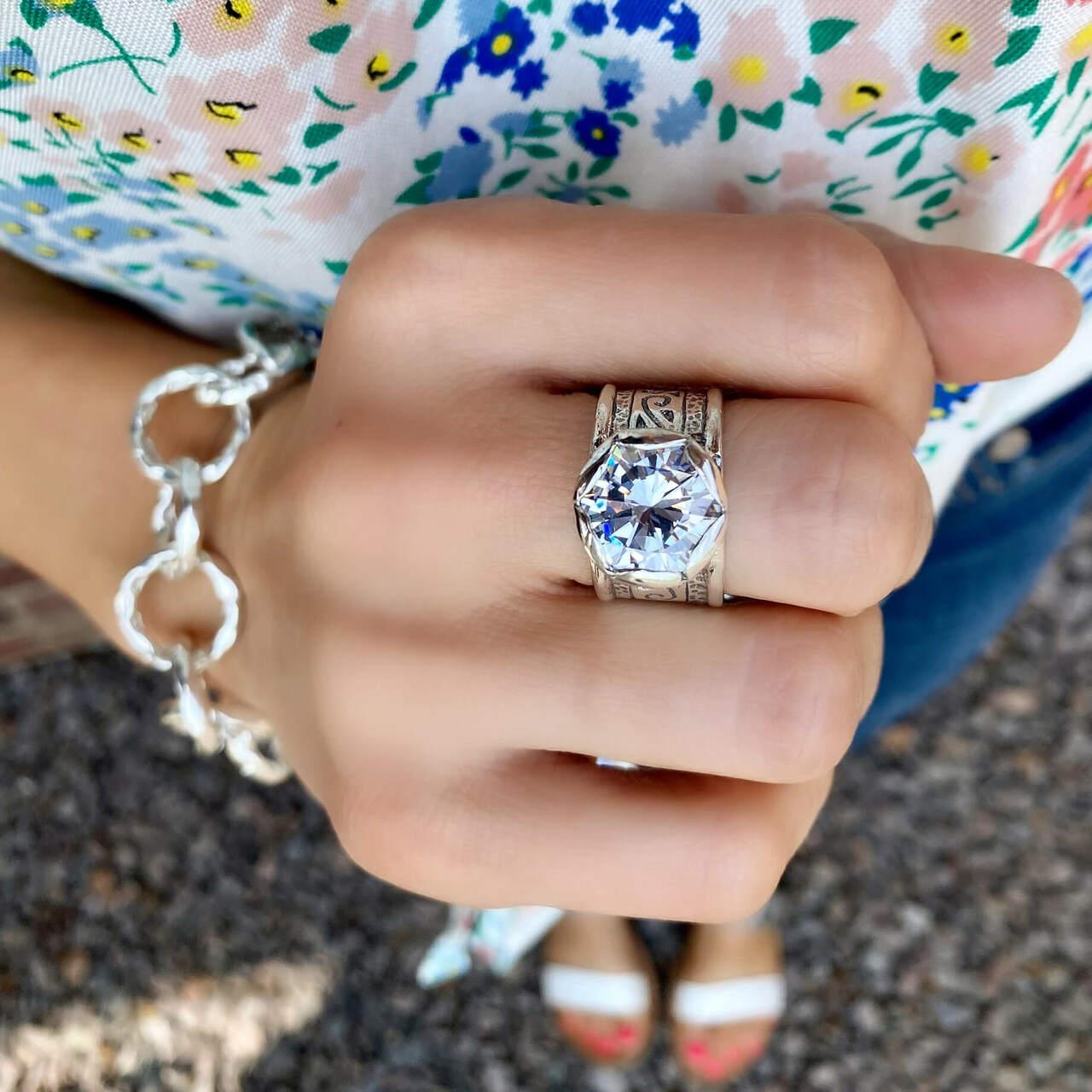 Sterling silver The Ritz Ring and Today's Girl Bracelet 