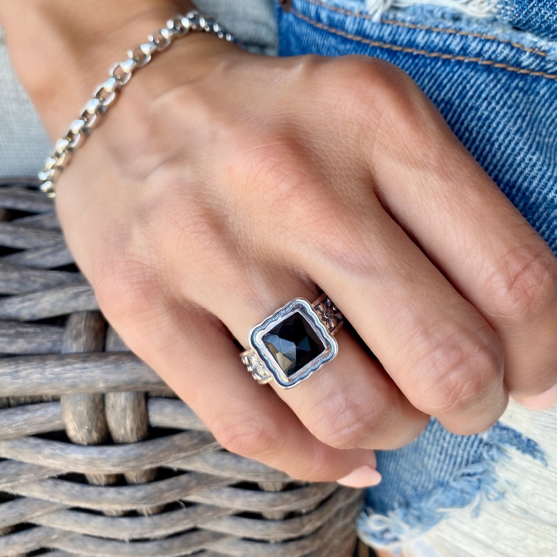 Evening Affair Ring with The Box Bracelet