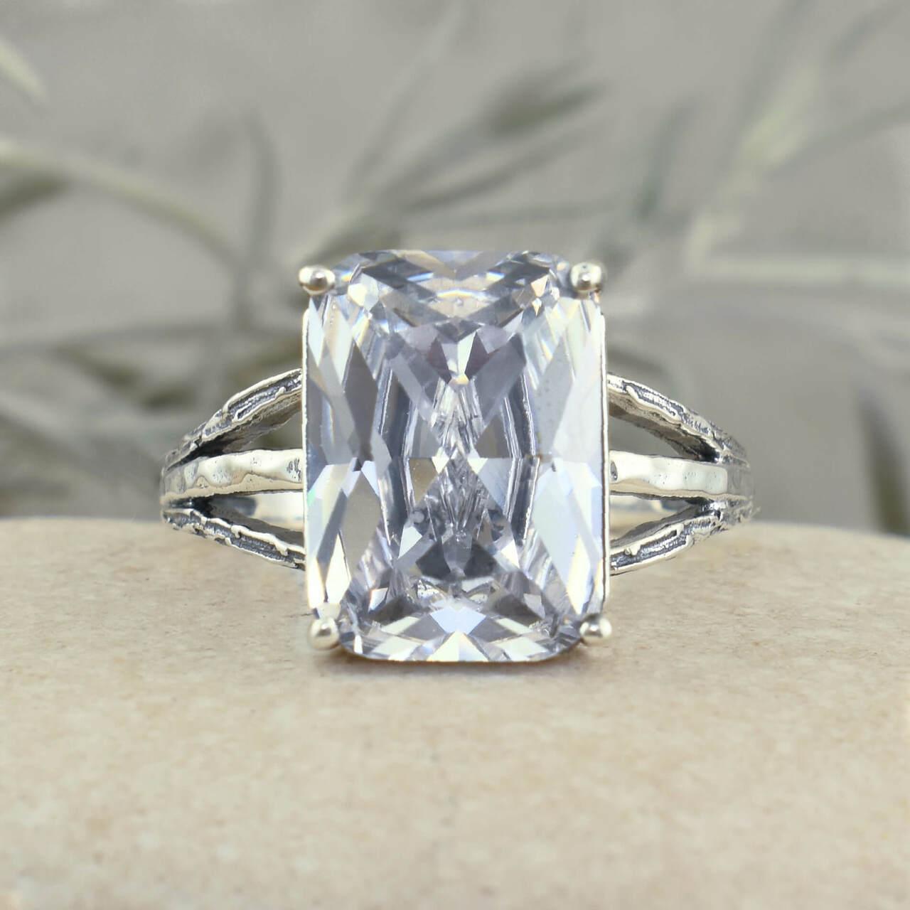 9 carat sterling silver ring