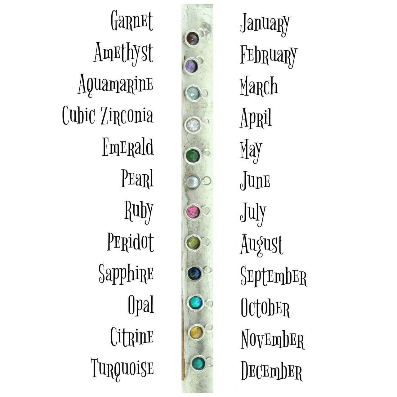 Birthstone color options